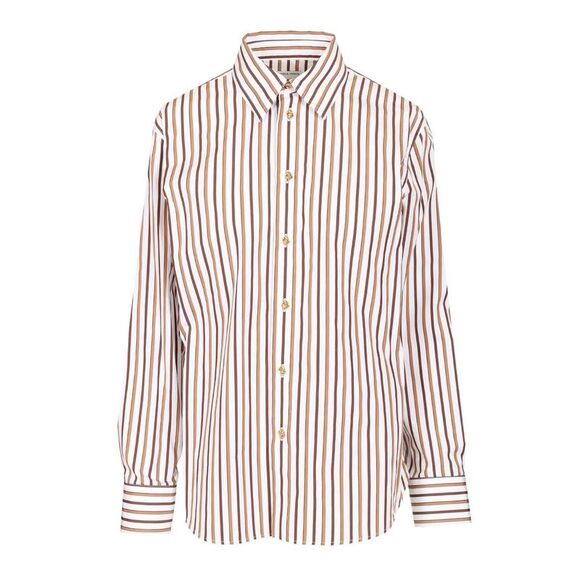 Bottega Veneta Women Striped Cotton Poplin Shirt